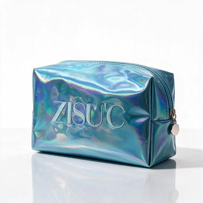 Mirror Vegan Leather Makeup Bag