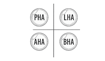 Complejo de AHA, BHA, PHA y LHA